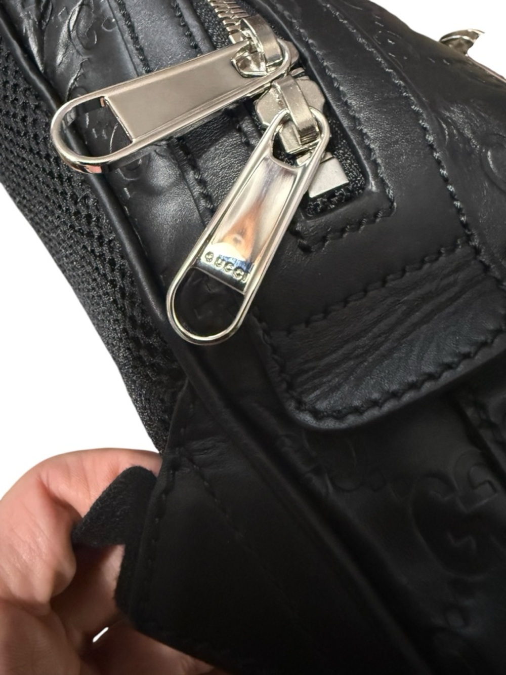 Excellent Condition Guccissima Black Leather Backpack w/ Gucci Dust Bag, Box COA - Picture 4 of 16